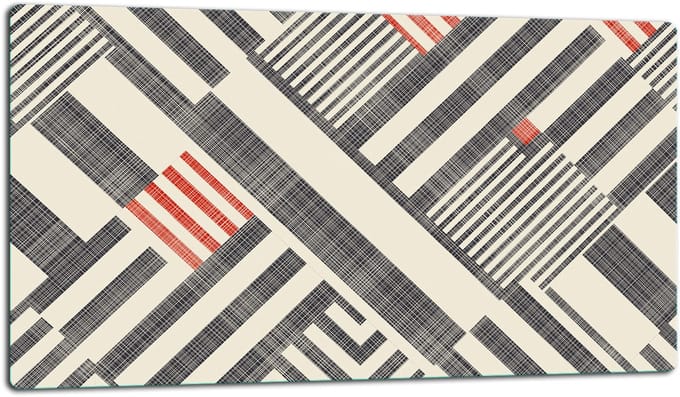 TMK ArtDeko - Snijplank - 52x30 cm - Sierlijk Ontwerp - Glas - Inductiegeschikt