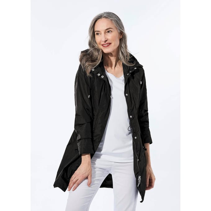 Lichte parka - zwart - Gr. 22 van Goldner Fashion