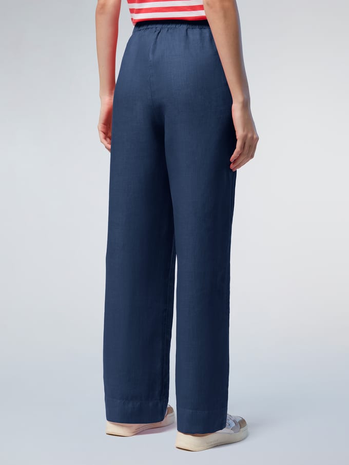 North Sails Broek Linnen met wijde pijpen