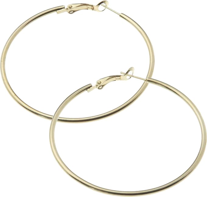 Fako Bijoux® - Oorbellen - Oorringen - 50mm - Goudkleurig