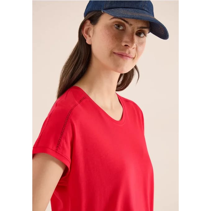 Dames-T-shirt Cecil Lace Shoulder