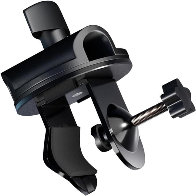 Microfoon Clip - Microfoonhouder Klem - Opname Studio - 360 Graden Rotatie - 10 cm Lengte - Zwart