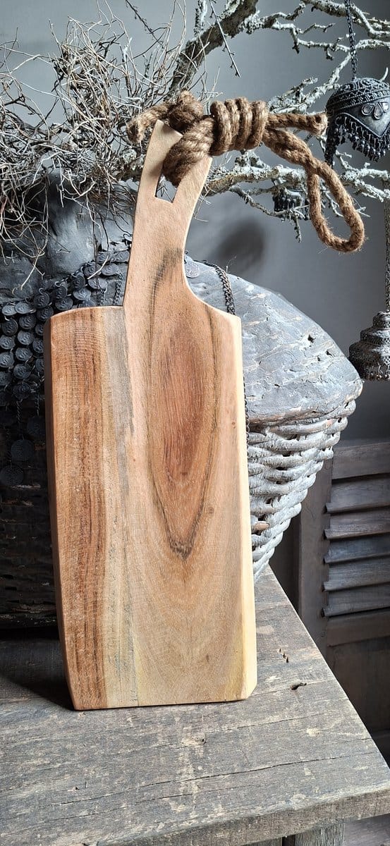 Houten Snijplank - Borrelplank 45 x 17 cm  | Handgemaakt van tropisch hout