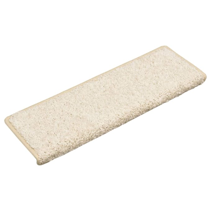 Vidaxl Traptredenmatten 15 Stuks. 65X21X4 Cm Witte Rechthoekige Randen
