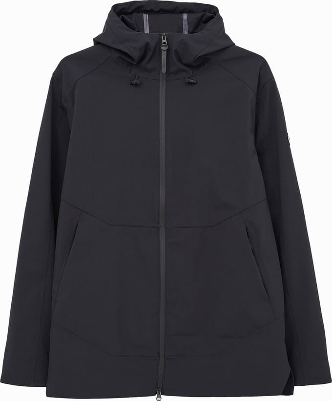 Zwarte heren softshell regenjas Motregn van Tantä L