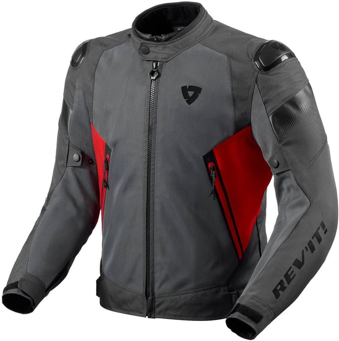 REV'IT! Control Air H2O Jas Grijs Rood - Maat XL - Jas