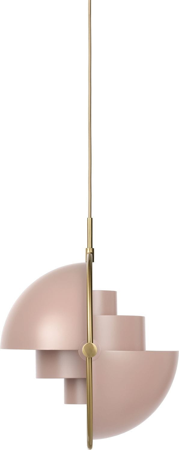 Gubi - Multi-Life hanglamp - rose dust - Ø 36 cm - brass - roze