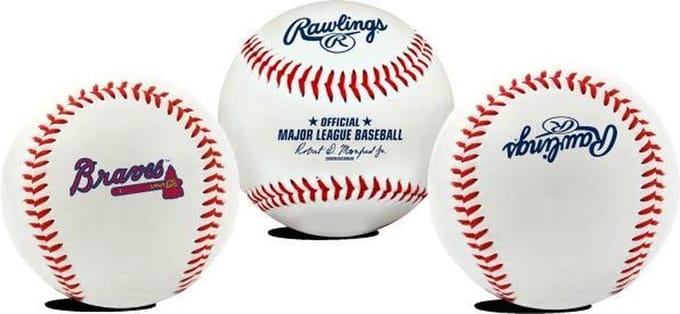 Rawlings - Honkbal - MLB - Atlanta Braves - Original Team Logo Honkbal - 9 inch