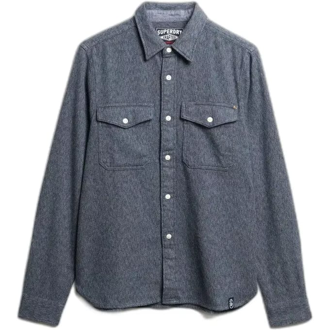 Superdry - The Merchant Store - Heavy Flannel Overhemd - Heren - Lange mouwen shirts