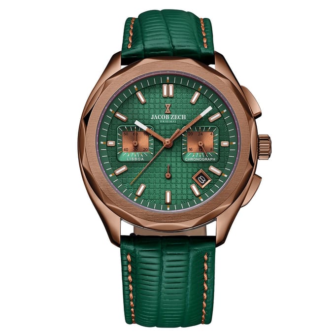 Jacob Zech - Heren Horloge Lisboa - Groen