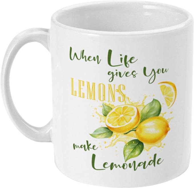 Mok Fruit Quote | When Life gives you Lemon, Make Lemonade | 325ml