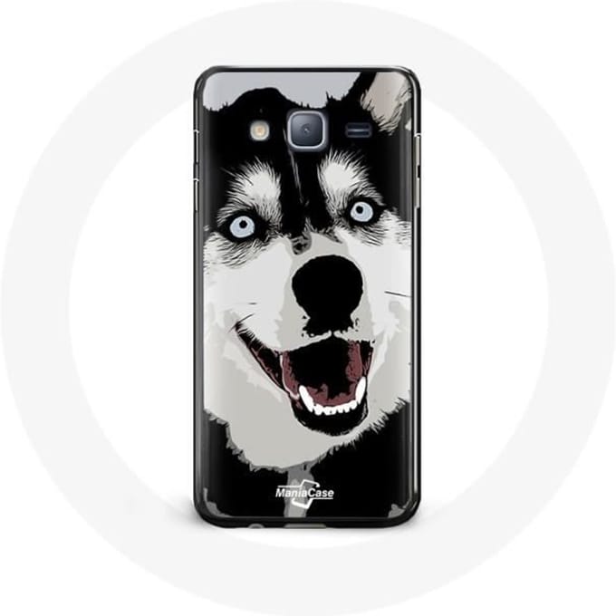 Case voor Samsung Galaxy J5 Siberische Husky Blue Eyes