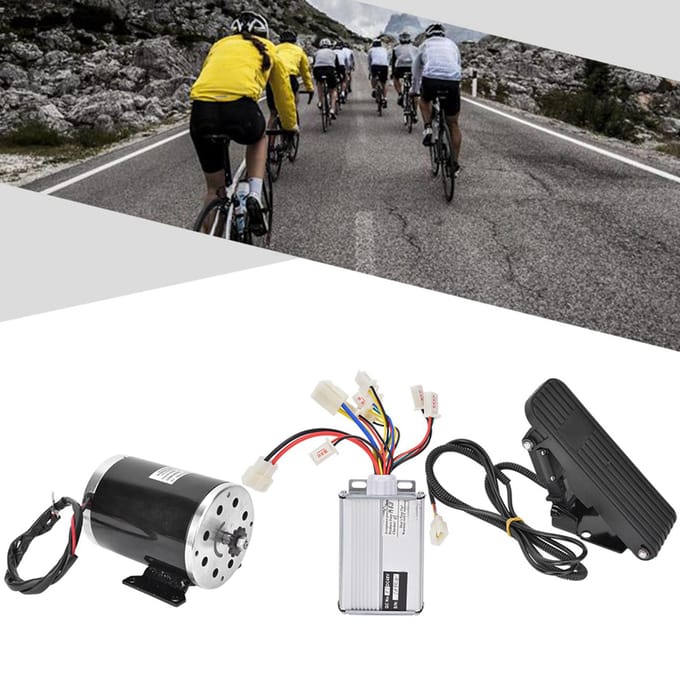 3PCS Aluminiumlegering 48V1000W Borstelmotor Controller Pedaal Combinatie Accessoire voor Elektrische black