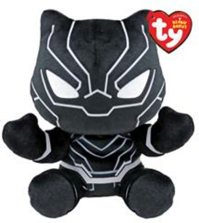 TY Beanie Babies Marvel Black Panther Soft 15 cm