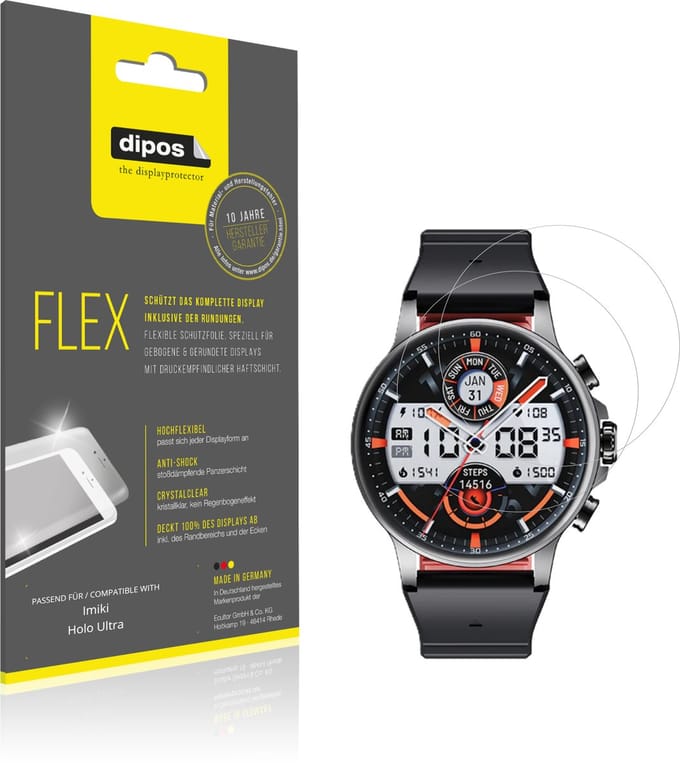 dipos – 2x Beschermfolie geschikt voor Imiki Holo Ultra | 3D Full Cover Screenprotector | 100% Passend