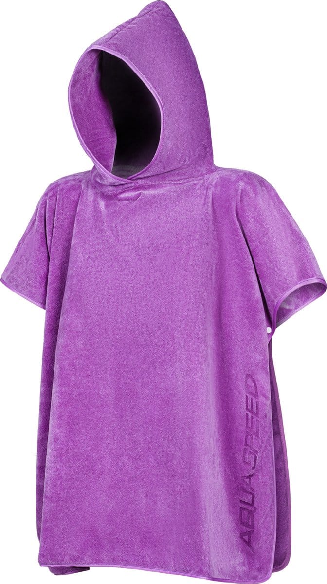 Aqua Speed Poncho Handdoek kinderen - Violet 70 x 120 (110 / 135)