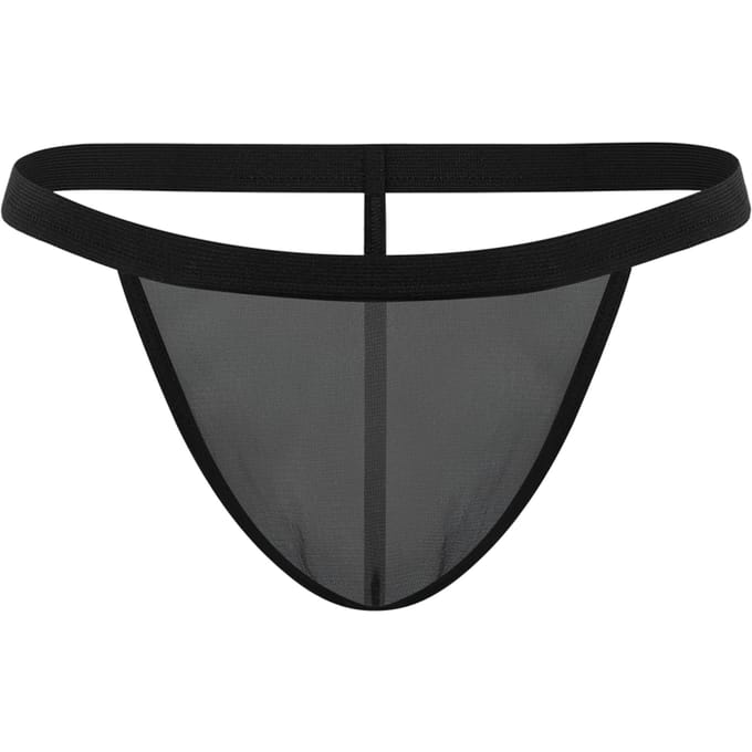 Amorable - Zwarte Transparante Herenstring