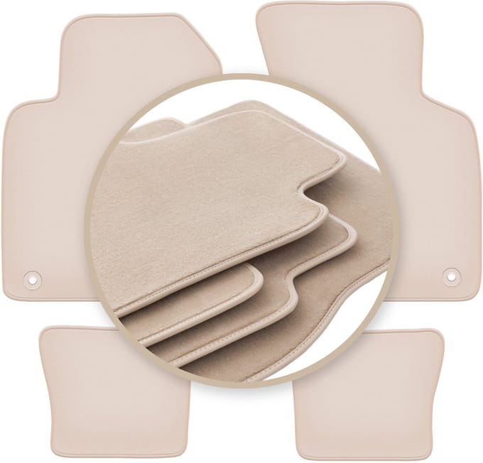 PREMIUM beige matten voor: Audi TT I 8N cabrio, roadster, coupé 1998-2006