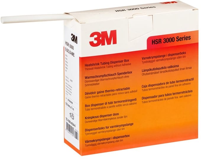 3M™ krimpkous dunwandig Ø9/3mm (3:1) 7 meter wit - per 3 stuks (7000099164)