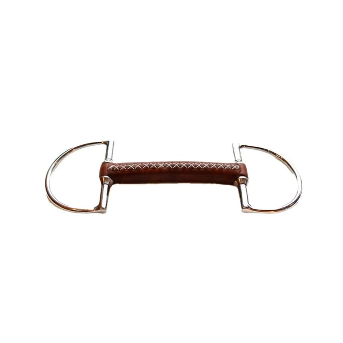 Rond leren bit voor paard Jump'In US