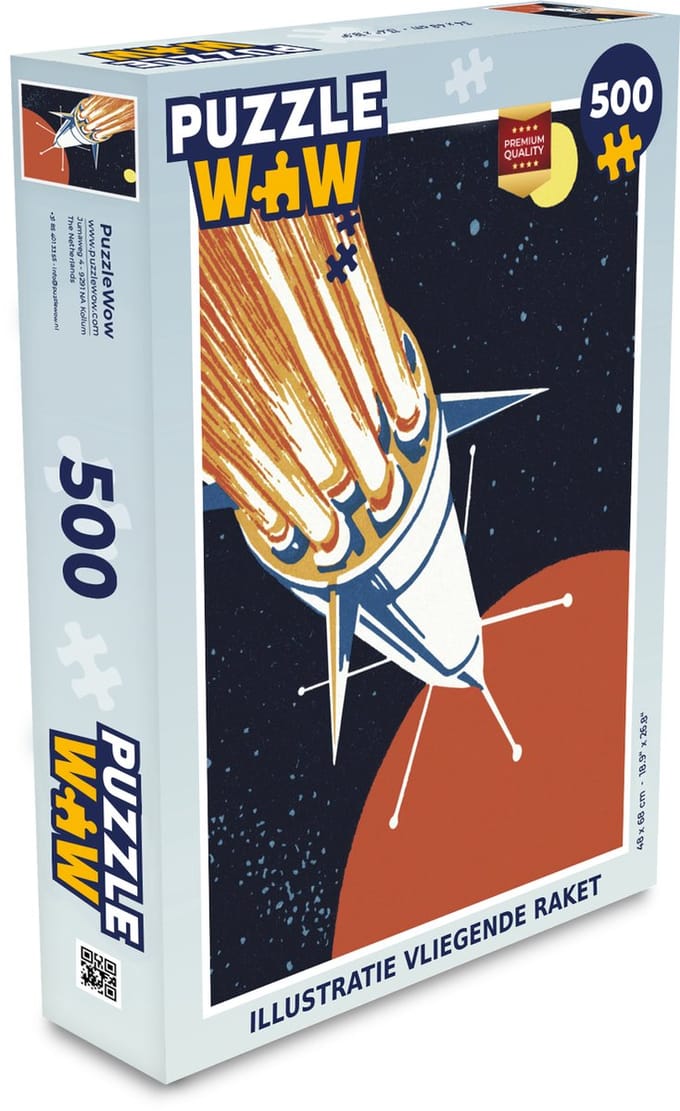 Puzzel Raket - Sterren - Planeet - Legpuzzel - Puzzel 500 stukjes