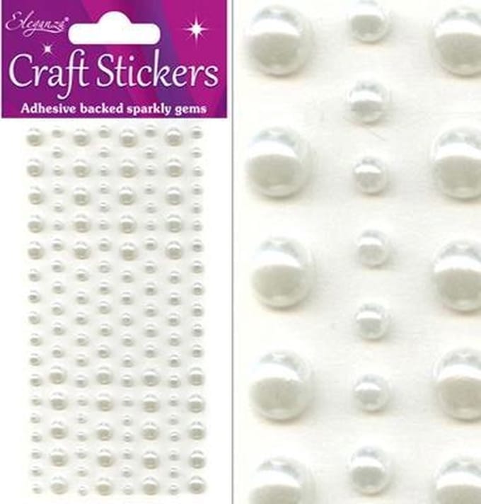 Oaktree - Stickers Pareltjes Ivoor (per vel) 3-6mm