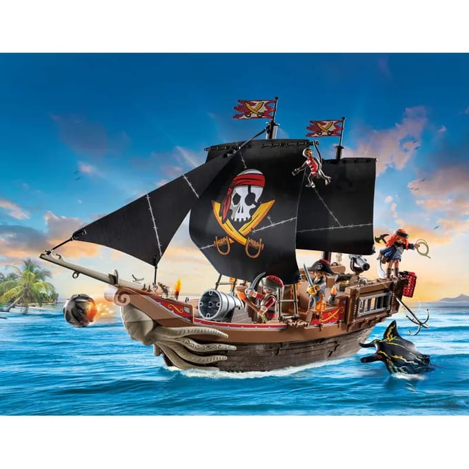 Playmobil Groot Piratenschip met Bemanning Speelset