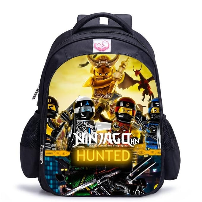 Lego Ninjago Seizoen 5 Cartoon Print Zwarte Rugzak black - medium