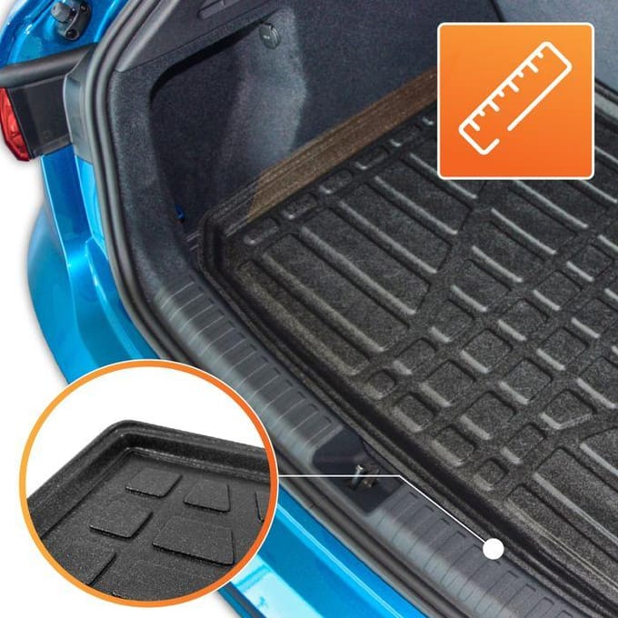 Bac de coffre sur mesure - SCOUTT - Chery Jaecoo 7 4X4 (depuis 2024) - Noir - Antidérapant - Bords hauts