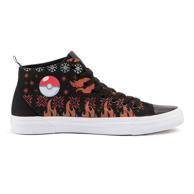 Pokémon Winter Charmander High Top - Black - UK 3 / EU 35.5 / US Men's 3.5 / Women's 5