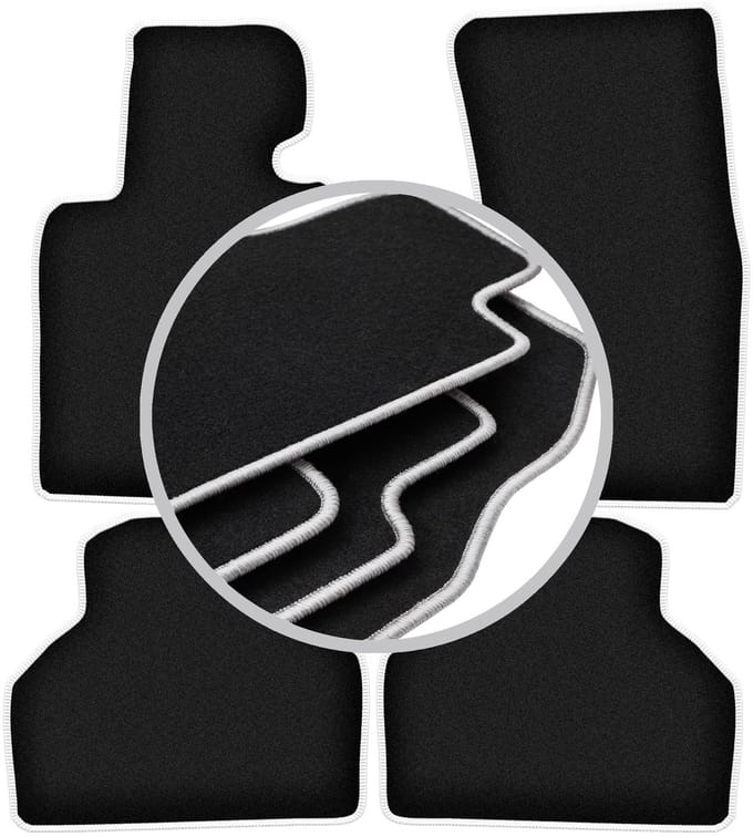 CARLUX-SILVER automatten voor: BMW 7 E65 sedan (2001-2008)