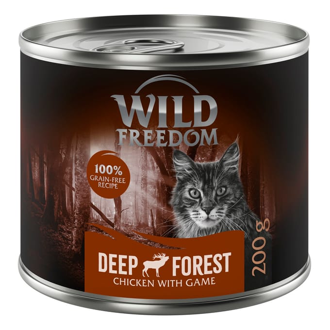 6x200g Adult Deep Forest Wild & Kip Wild Freedom Kattenvoer