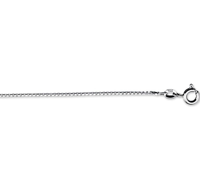 YO&NO - Ketting - Witgoud -  Venetiaans -  0,8 mm - 38cm - 585 goud