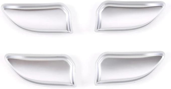 Interieur Trim Set - Deurkom Covers - Auto Beschermen - Krasbestendig ABS Plastic - 4 Stuks - Zilver