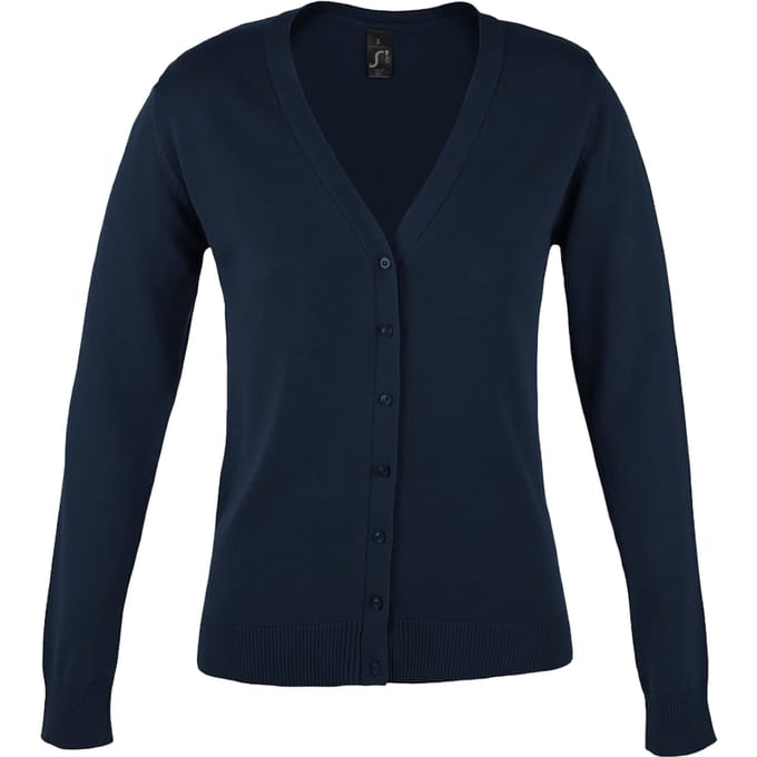 SOLS Vrouwen/dames Golden V Neck Cardigan (Marine)