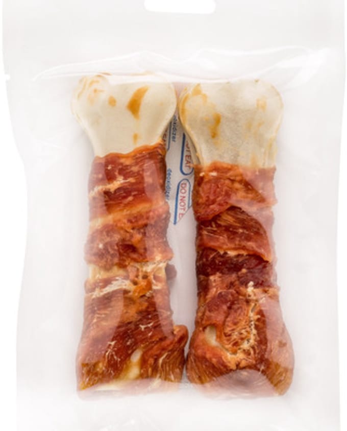 Landman Kauwbot met Eend (2st) - 12.5cm - Hondensnacks - Hondensnoepjes - Kauwstaaf hond