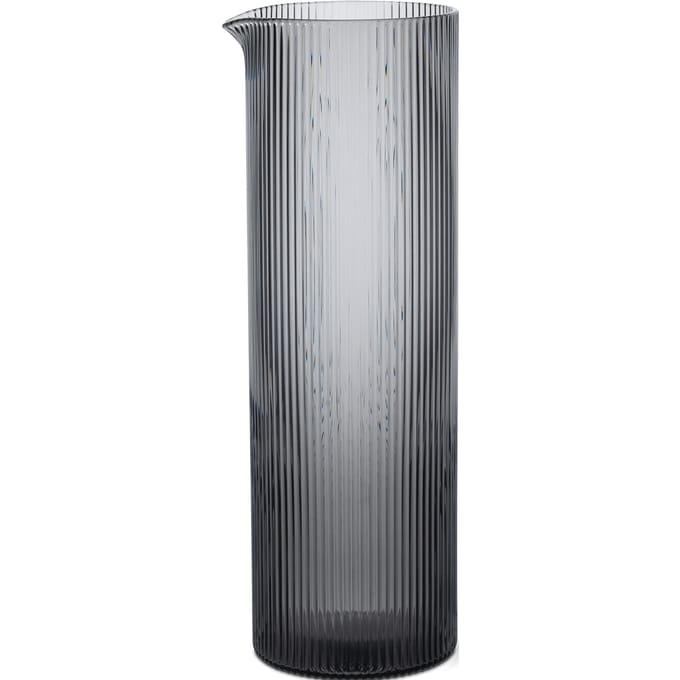 Ferm Living Ripple waterkaraf - smoked grey
