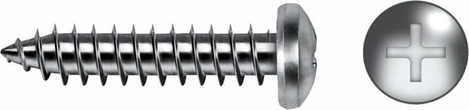 Schroefdoos CELO DIN 7981 Ø 4,8 mm 50 mm Phillips Verzinken (100 Stuks)