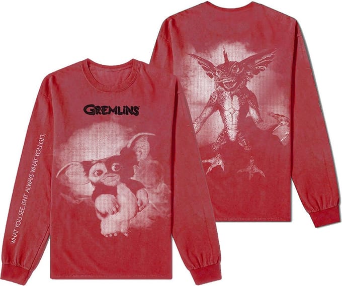 Gremlins - Graphic Longsleeve shirt - S - Rood