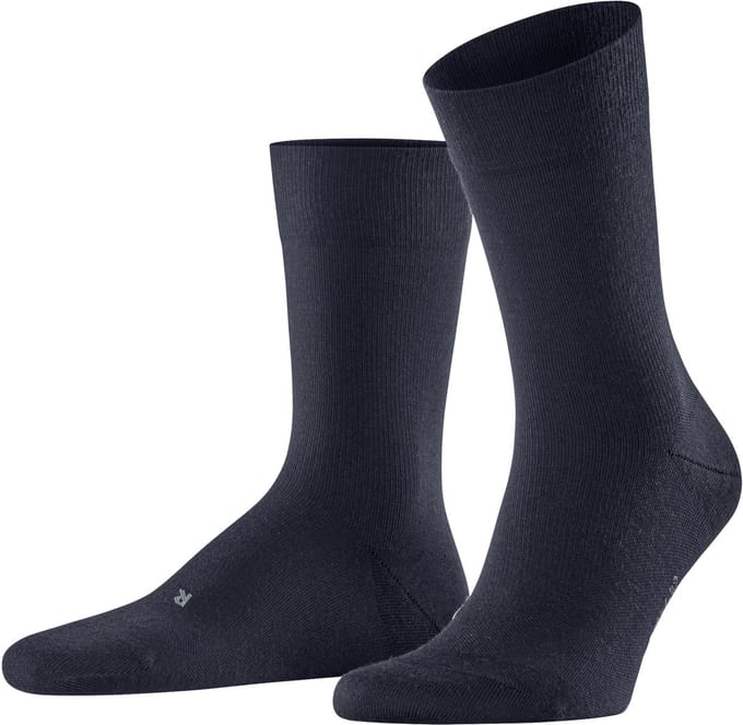 FALKE Stabilizing Wool Everyday met compressiezone functioneel materiaal sokken heren blauw - maat 41-42