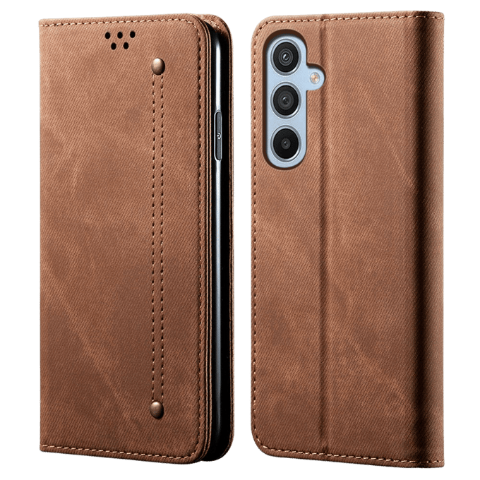 CaseBody Samsung Galaxy A55 5G Denim Bookcase Bruin