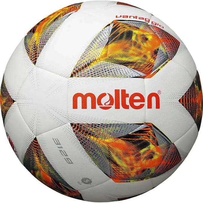 Molten trainingsvoetbal A3129 - Latex/polyurethaan - Wit/oranje - Maat 5/290 gram