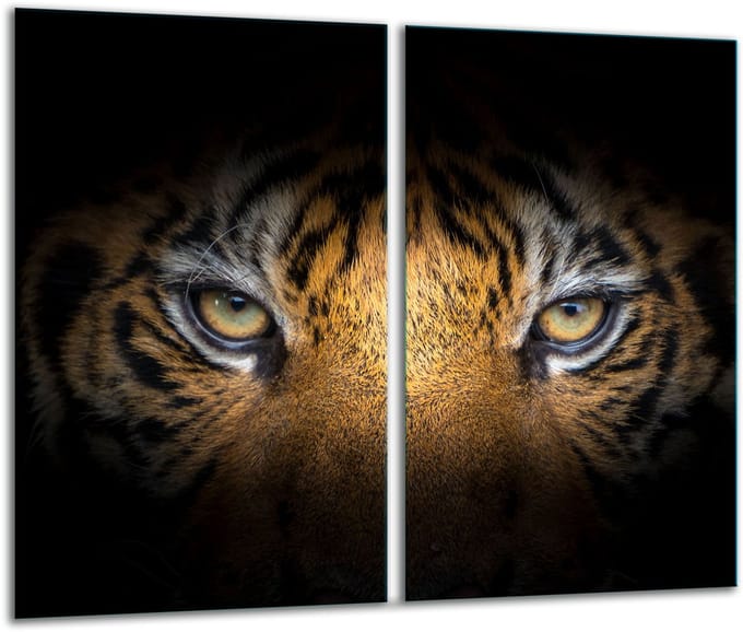 TMK ArtDeko - Snijplank - Glas - 2x 30x52 - Zwart
