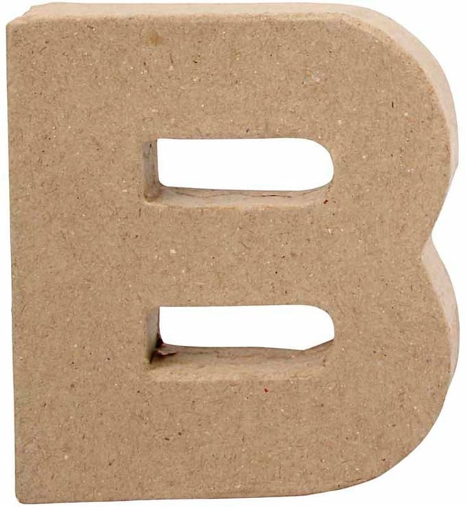 Creativ Company Letter Papier-mache Small - B