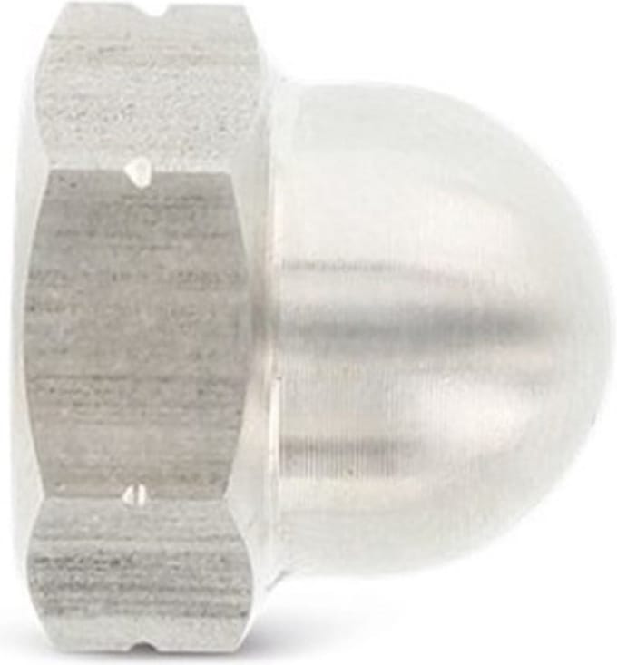 Dopmoer DIN1587 - M12 - RVS A2 - Sw19 - 100 stuks