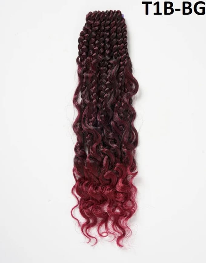 Urban PRE-LOOPED bermuda box braid 12'' color T1B/BG