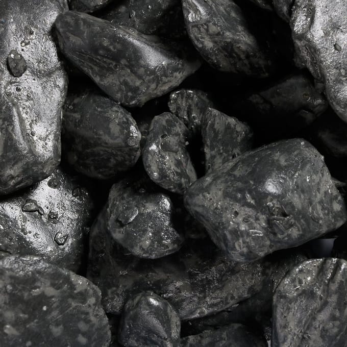 Aqua Della - Aquariumbodembedekking - Vissen - Aquariumgrind Pebbles Black 2kg - 1st
