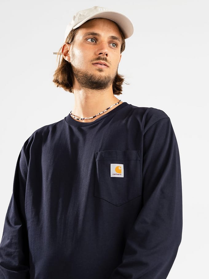 Carhartt WIP Pocket Longsleeve blauw