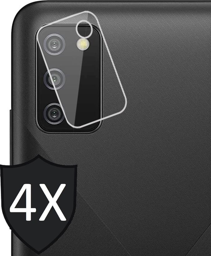 Camera Screenprotector geschikt voor Samsung A02s - 4x Screen Protector Glas