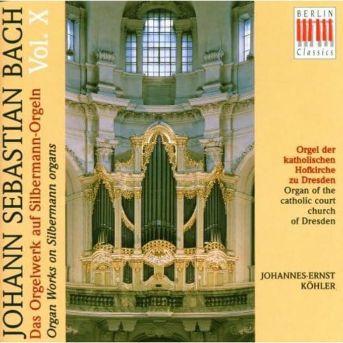CD BACH, J.S.; KOHLER - Orgelwerken 10  0093702BC Duitsland Klassiek Gebruikt